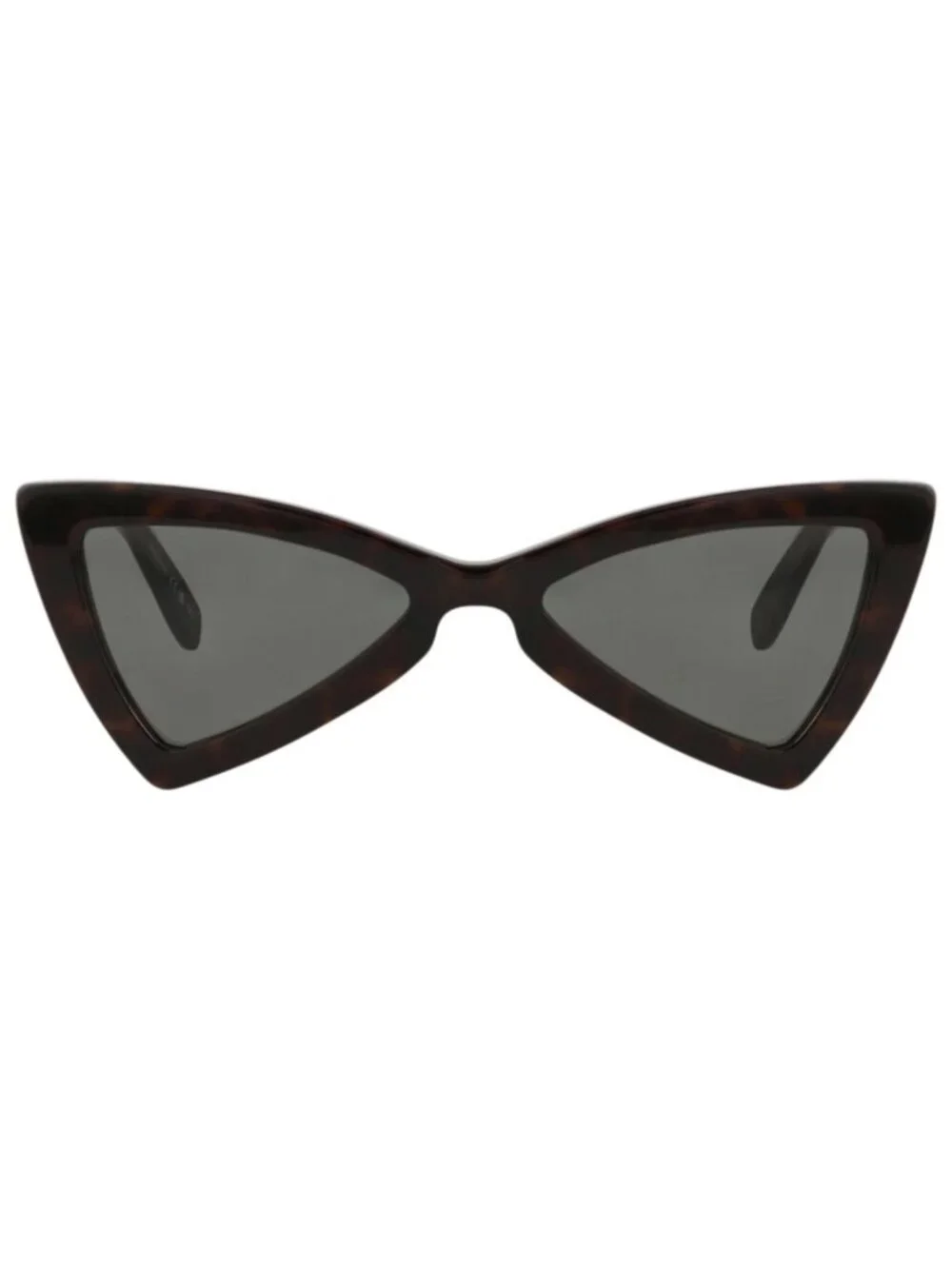 New Saint Laurent Women's Sunglasses Cat Eye Recycled Acetate Frame Havana Grey